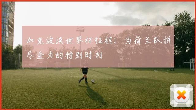 加克波谈世界杯征程：为荷兰队拼尽全力的特别时刻